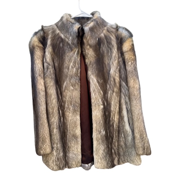 m-ports Jackets & Blazers - Vintage Safuron Coyote Real Fur Coat